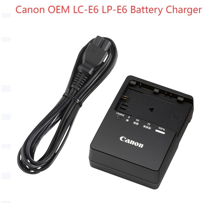 Original For Canon OEM LC-E6 LP-E6 Battery Charger for 60D 7