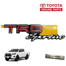 Toyota Genuine Trd Sportivo Rear Emblem Pc188-0k001 Hilux Gun125 2017-present