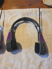 Vintage 1990s Lenoxx Sound AM/FM Sports Radio Purple Headphones