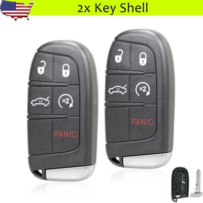 2 For 2011-2023 Chrysler 300 Dodge Charger Challenger Remote Key Fob Shell Case