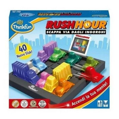 RUSH HOUR think fun LOGIKSPIEL Puzzle NEU EDITION Solitär MIT 40 AKT