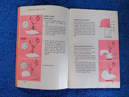 VTG Singer Stylist Model 478 Sewing Machine Accesory Box Zig Zag Book Lot 2 - Picture 14 of 23