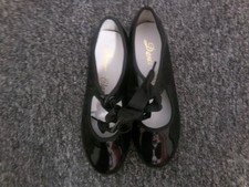 Dance Pre-Owned Tap Shoes Dance Class Big Kid 13.5M Tyette Leather Ribbon
