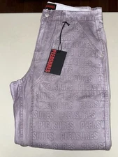 PLEASURES Men's Impact Double Knee Pants Mauve Size 34