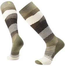 Smartwool Ski Target Cushion Pattern OTC Winter Moss/Natural (Unisex) XLarge