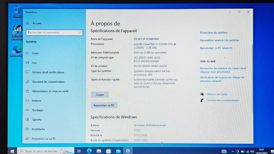 Dell Latitude E6220 · i3-2330M · 8GB · 500GB, photo 4 sur 5