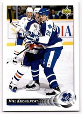 1992-93 Upper Deck Mike Krushelnyski Toronto Maple Leafs #87