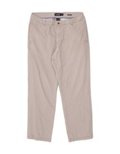 CHAPS Mens Comfort Fit Chino Trousers W34 L27 Grey Cotton BX24