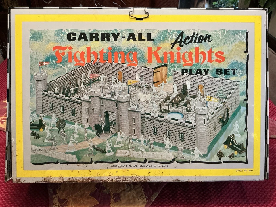 Juego de Caballeros de Lucha Marx Carry All Action de Colección No Completo Foto 2 de 4