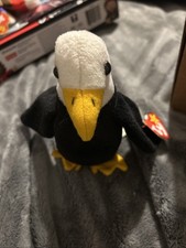 Retired 3rd Gen 1996 Ty Beanie Baby Babies Baldy The Eagle 008421040742 #4074