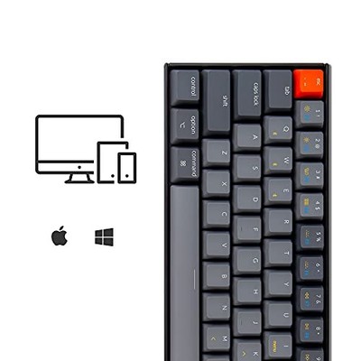 KEYCHRON K12 WIRELESS MECHANICAL KEYBOARD - RGB BACKLIGHT - GATERON -