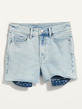 Old Navy High-Waisted O.G. Exposed Pocket Cut-Off Jean Shorts Size 4 or 8 35