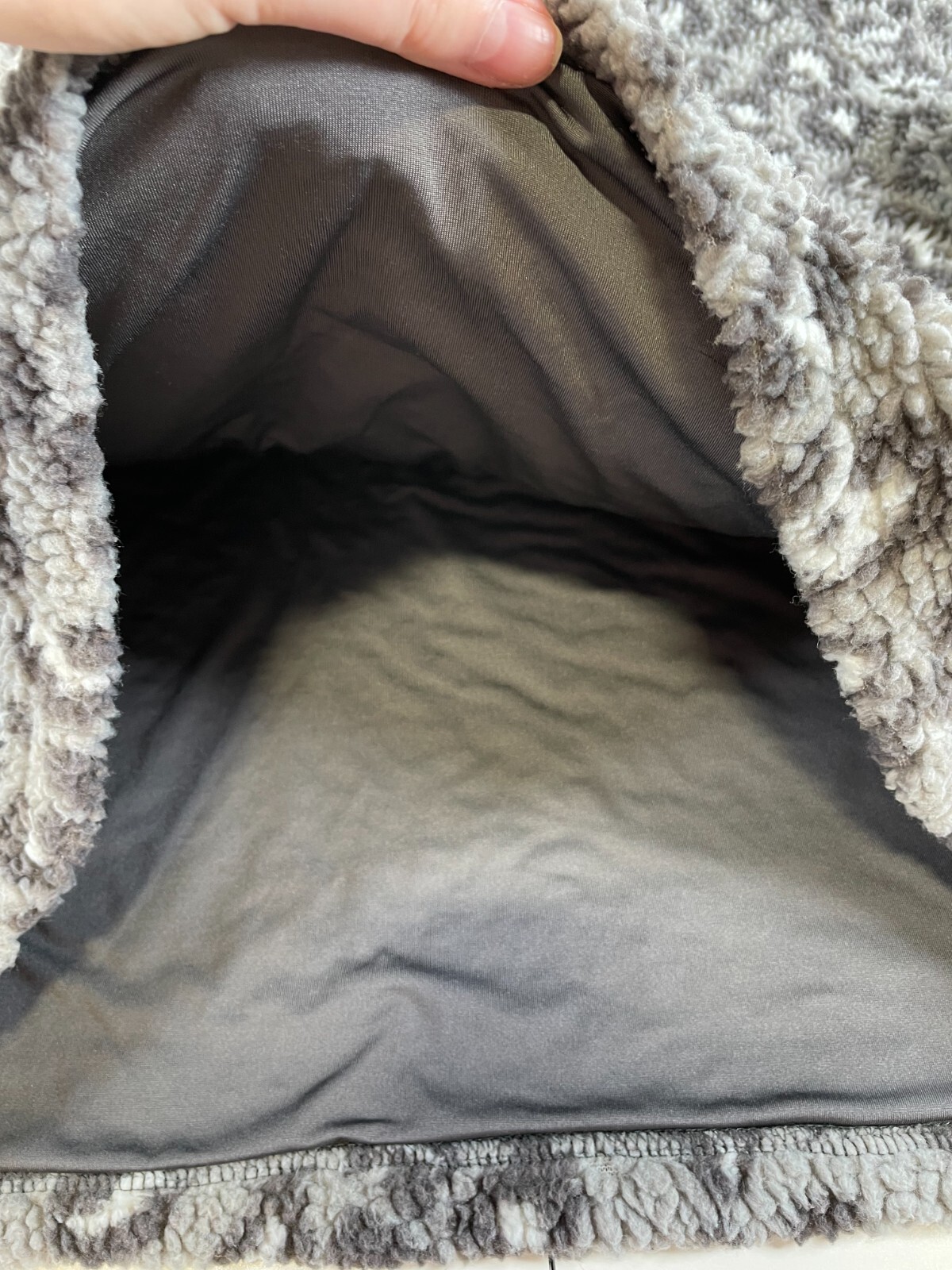 Crazy Train Snow Pullover Gray Leopard Quarter Zi… - image 8