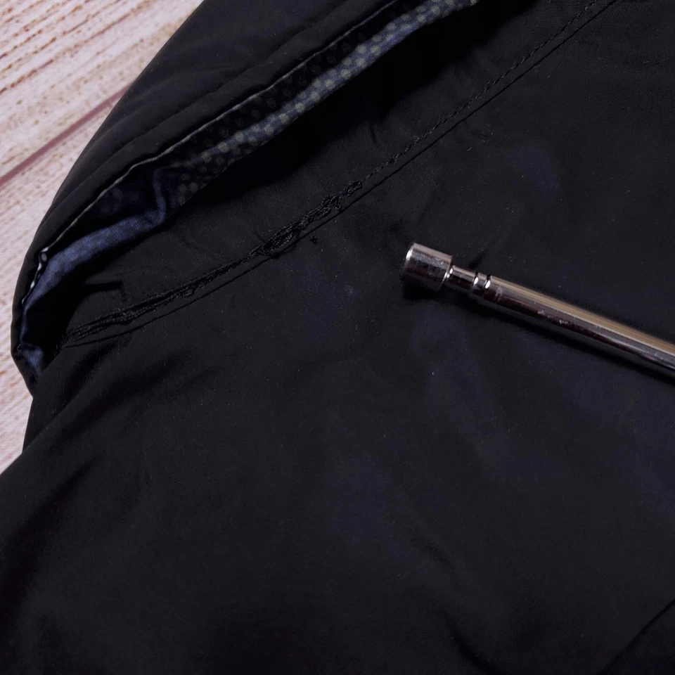 NWT Robert Graham Full Zip Field Jacket Mens Stone $348 Black - Image 4 of 4