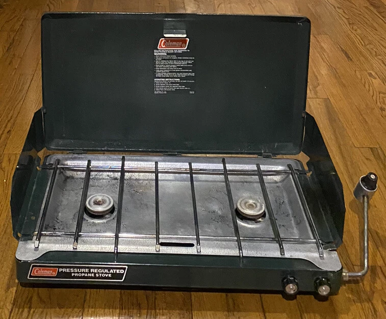 Vintage Coleman Two Burner Propane Camping Stove Grill 5430-700 - EXCELLENT  Cond | eBay