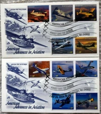 US SC# 3916-3925 American Advances in Aviation 2 FDCs 