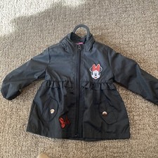 Disney Junior Minnie Mouse Hooded Zip Front Jacket Size 18m