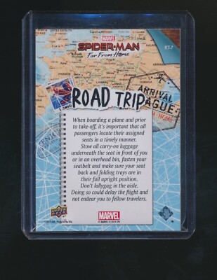 SPIDER-MAN 2019 UPPER DECK FAR FROM HOME ROAD TRIP #RT-7 | eBay