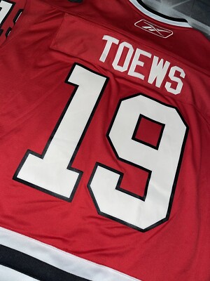 Maillot De Hockey Jonathan Toews Chicago Blackhawks Rouge - Réimpression XL, Certificat JSA