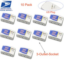 10Pack US Voltage Power Surge Protector 120V Refrigerator Brownout Appliance