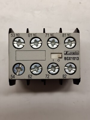 Lovato BGX10 13 Hilfskontakt für Schütze der BG-Serie 1NO + 3NC Frontalmontage