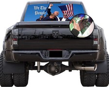 Truck Back Window Graphics Trump American Flag P602 Rear Decal Wrap Tint Truck Back Window Graphics Trump American Flag P602 Rear Decal Wrap Tint