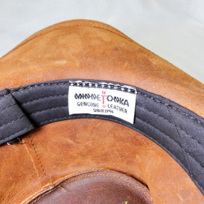 Chapeau Minnetonka the Outback Buffle cuir suédé nickel taille L