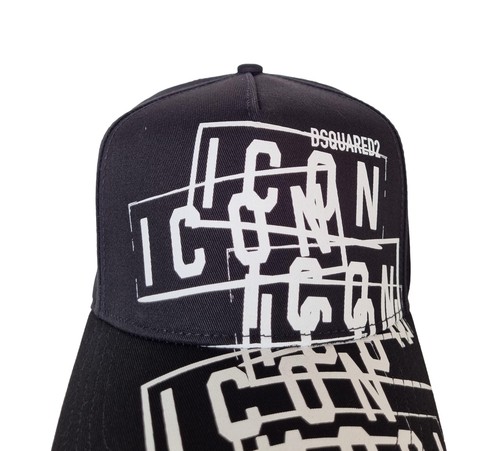 Dsquared2 cappello berretto Baseball BCM0789 05C00001 M063 ICON nero - Picture 4 of 6