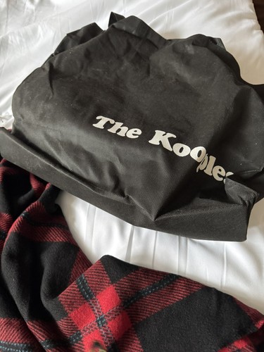 The Kooples Black / Red Fringed Shawl Scarf RRP £150 - Picture 8 of 14
