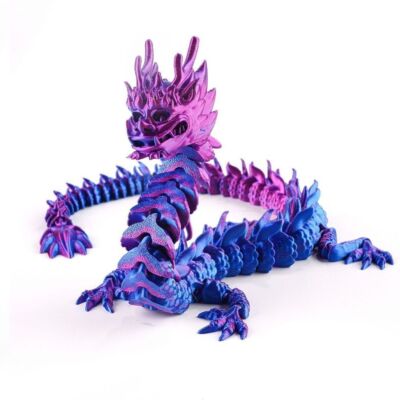 3D Printed Imperial Dragon. Silk colors only