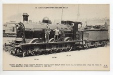 Chemin de fer LOCOMOTIVE Train BELGIQUE Belgium locomotive Belge d'état N° 13