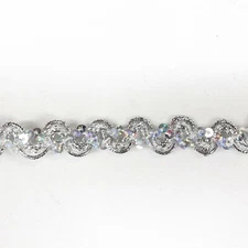 Perial Co Elegant Swirl Sequin Vintage Antique Sequins Trim Sold by 10 Yards