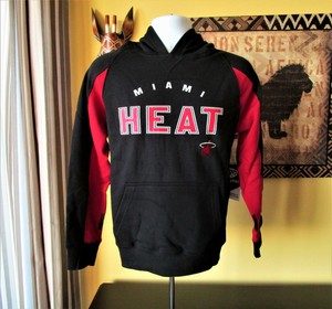 NBA Miami Heat Basketball Pullover Sweatshirt Hoodie Youth Sz L Sports Apparel | eBay