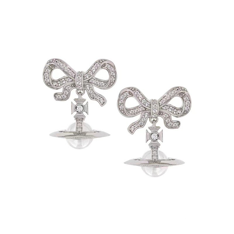 アクセサリー vivienne westwood OCTAVIE EARRINGS SV925 Vivienne Westwood Octavie Earrings in Platium white New in