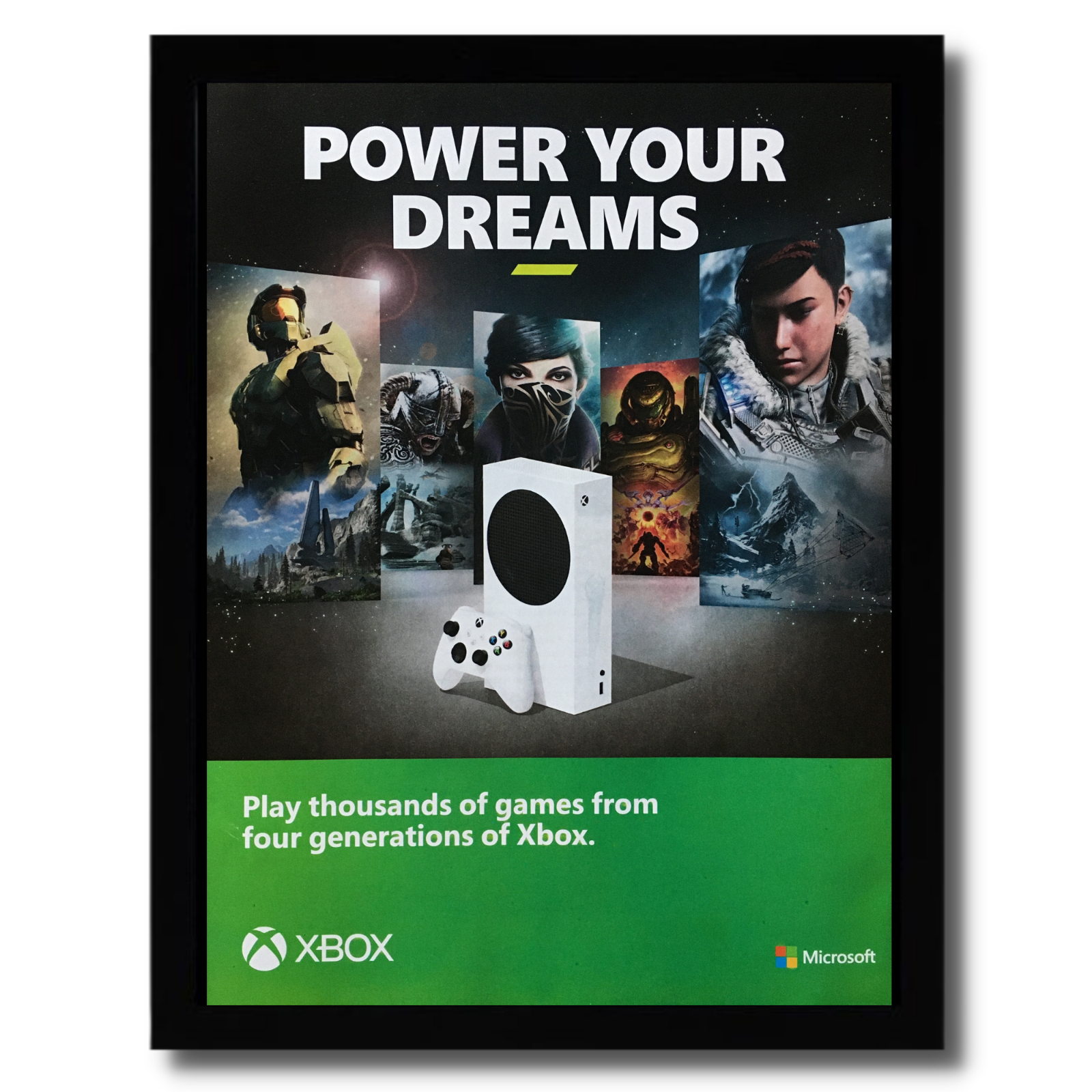 Set of 3 2019 XBOX One Game Pass 4'ft x 1'ft Cardstock Store Promo Poster  Banner