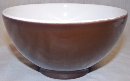 Tazón de sopa/cereal Waechtersbach Alemania 5,75" 20 oz - blanco y chocolate - Imagen 1 de 2