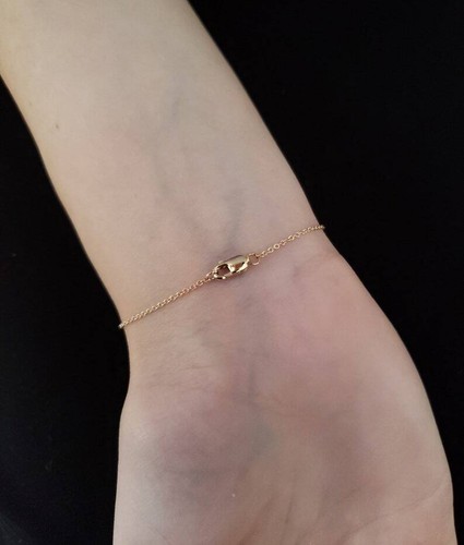 14Kt Gold Ruby Round Bezel Bracelet - Picture 3 of 7