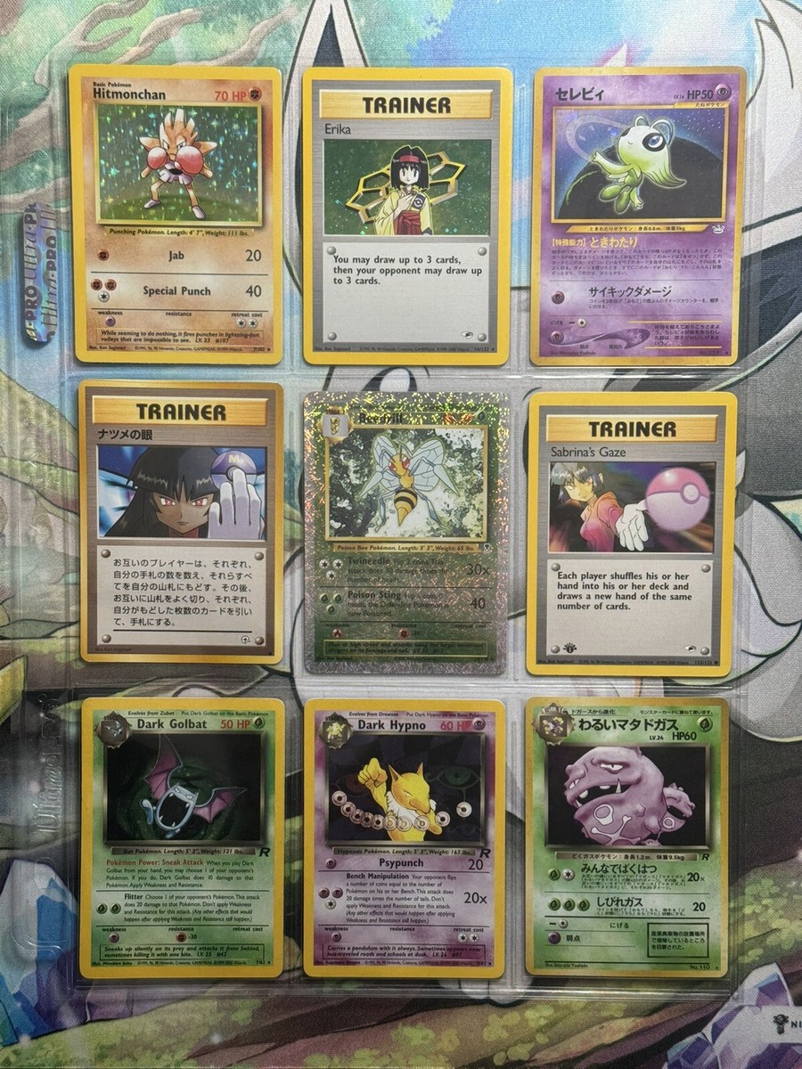 Vintage Pokemon Card Collection Lot English and Japanese