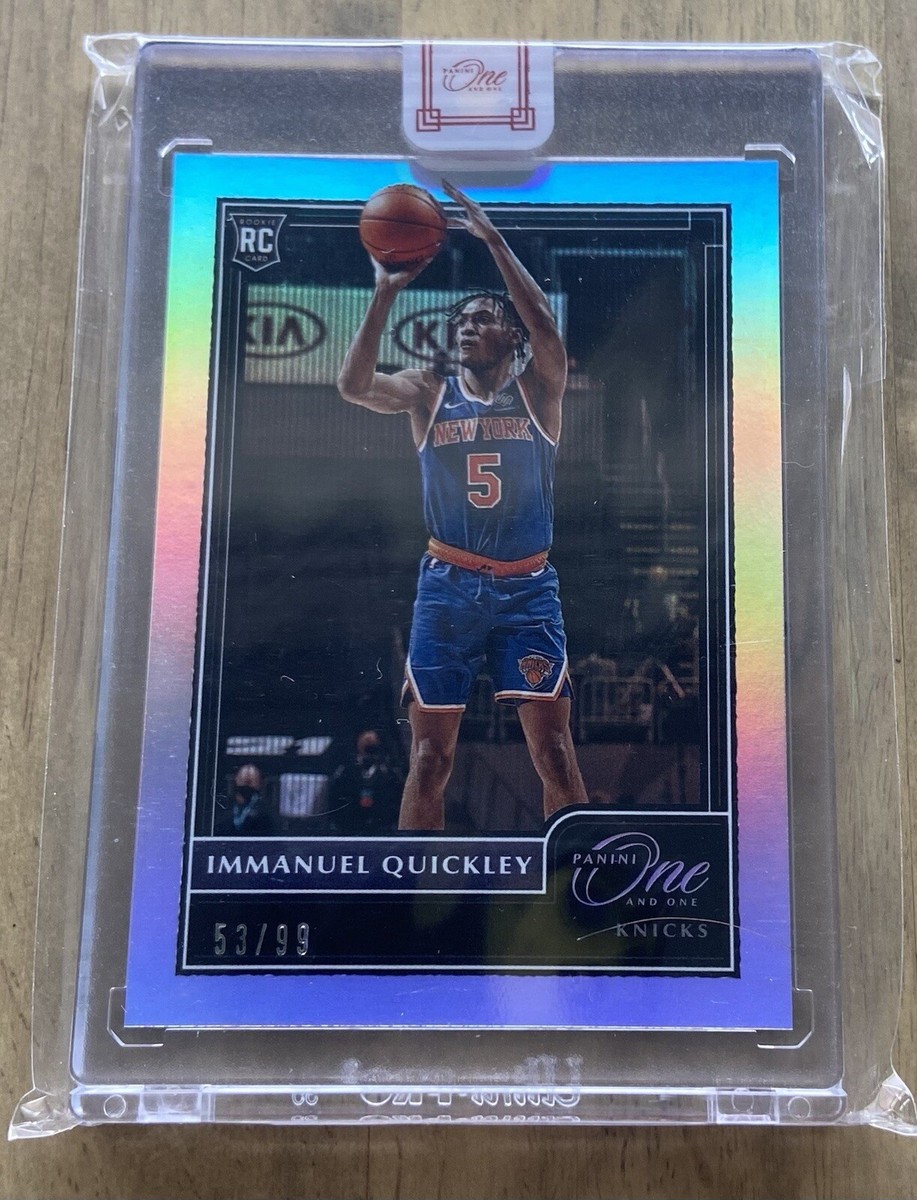 2020 Panini One And One Immanuel Quickley Silver Holo Rookie RC 