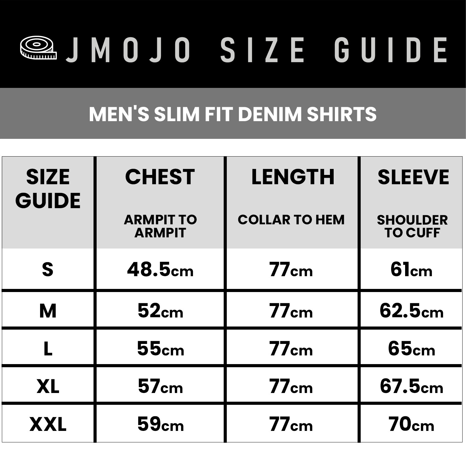 New Mens Denim Shirt Long Sleeve Grey Formal Casual Slim Fit All Sizes