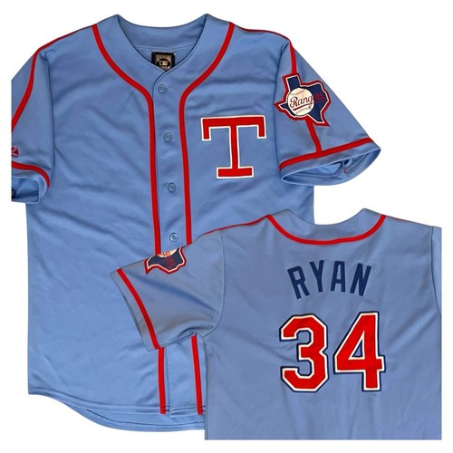 Nolan Ryan Texas Rangers Majestic Men's Throwback Jersey – Red Alt – 1984 Cooperstown Collection – New