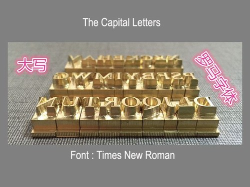 Custom brass alphabet letter number active font stamp leather craft seal tool - Picture 16 of 29