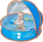 Kids & Pets Paddling Pool, Ball Pit, Beach Tent with Uv Canopy & Mosquito Net