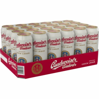 24 Dosen Budweiser Budvar Premium Lager A 0 5l Inc. 6 Einweg Pfand