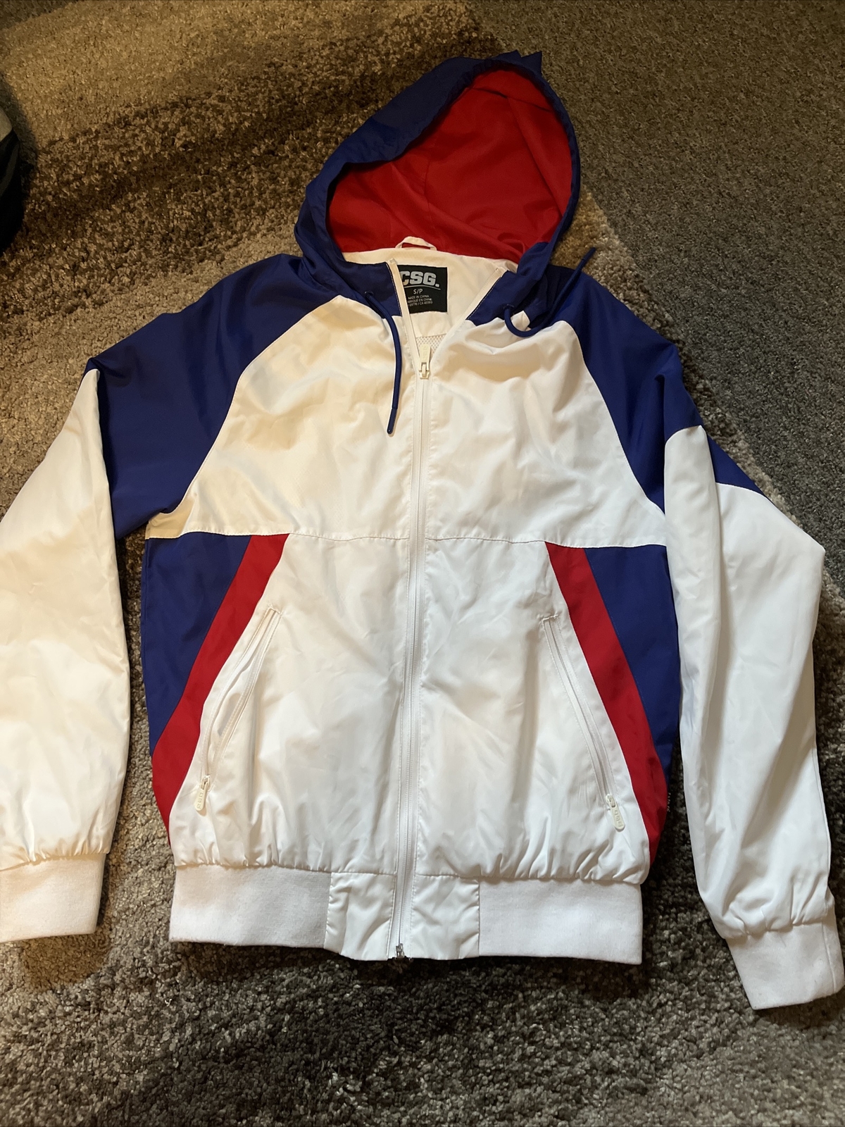White Alpha Jacket WindBreaker size 