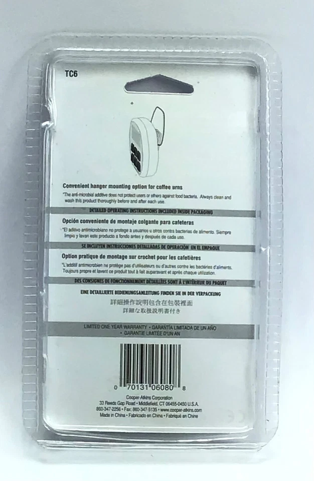 Cooper Atkins TC6 / Timer Clock Stopwatch / 6-Button / Easel Stand or Magnetic - Image 2 of 4