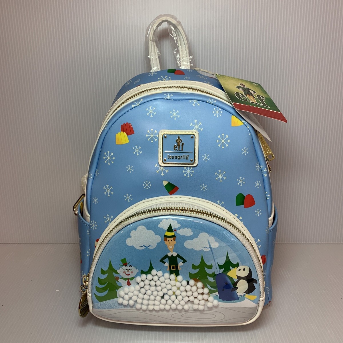 Loungefly Buddy the Elf Mini Backpack & Wallet Set - NWT! Loungefly WB Elf Buddy Sequin Cosplay Mini Backpack – Circle  main image 3
