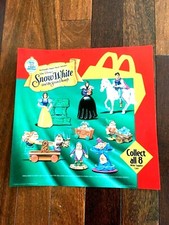 McDonald's 1993 Snow White and The Seven Dwarfs Tranlite Store Poster