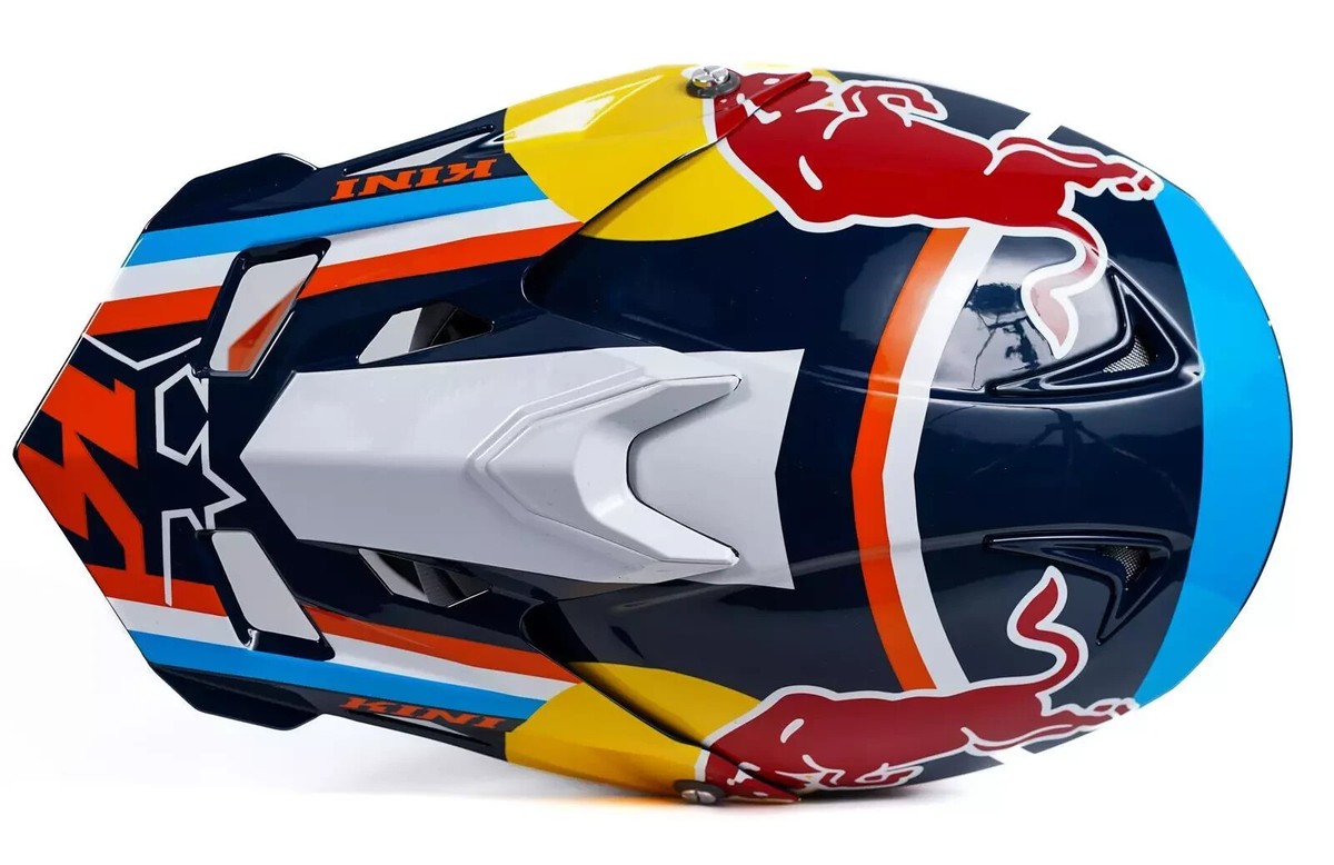 Kini Red Bull Competition Motocross Helmet V 2.3 Navy Orange Kini Red Bull Competition Motocross Helmet V 2.3 Navy Orange