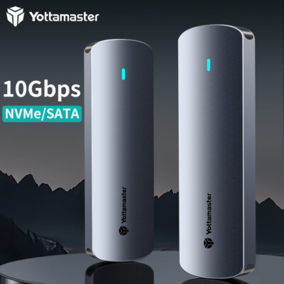 Yottamaster M.2 NVMe SATA Typ C USB 3.2 GEN 2 Adapter Externes SSD Gehäuse Case
